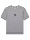 Men's Logo Print Crew Neck Cotton Short Sleeve T-Shirt Grey - CP COMPANY - BALAAN 2