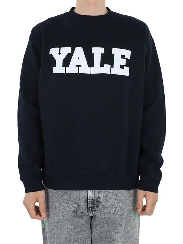 Common Yale Sweatshirt Navy Blue FG WD089 - WILD DONKEY - BALAAN 1