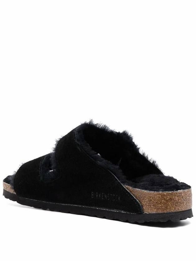 Birkenstock Arizona Shearling Suede Leather Sandals (Drope S) Shoes - BIRKENSTOCK - BALAAN 4