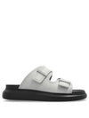 Hybrid Debossed Logo Slippers Grey - ALEXANDER MCQUEEN - BALAAN 2