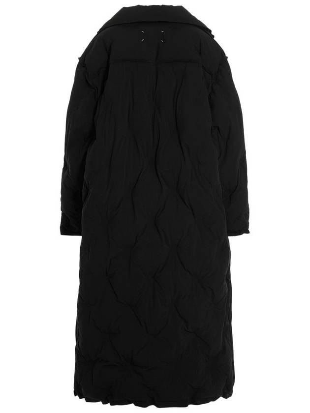 Recycled Nylon Padded Coat Black - MAISON MARGIELA - BALAAN 3