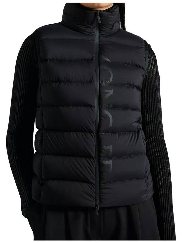 Cenis Logo Padding Vest Black - MONCLER - BALAAN 3