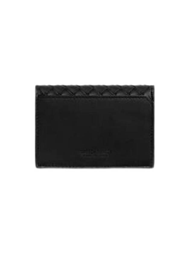 Bottega Veneta Intrecciato Piccolo Business Card Case Black 805825V4LQ18803 - BOTTEGA VENETA - BALAAN 1