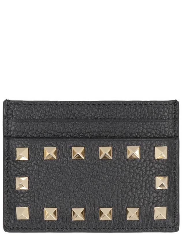 Valentino Garavani Valentino Garavani - Rockstud Leather Card Holder - VALENTINO - BALAAN 1