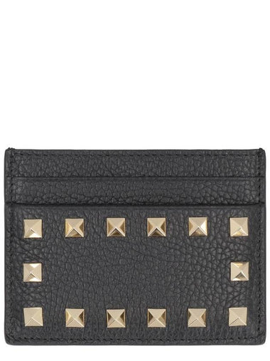 Valentino Garavani Valentino Garavani - Rockstud Leather Card Holder - VALENTINO - BALAAN 1