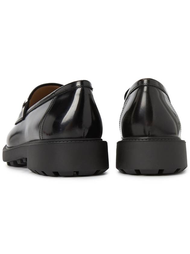 Salvatore Gancini Calfskin Loafers Black - SALVATORE FERRAGAMO - BALAAN.