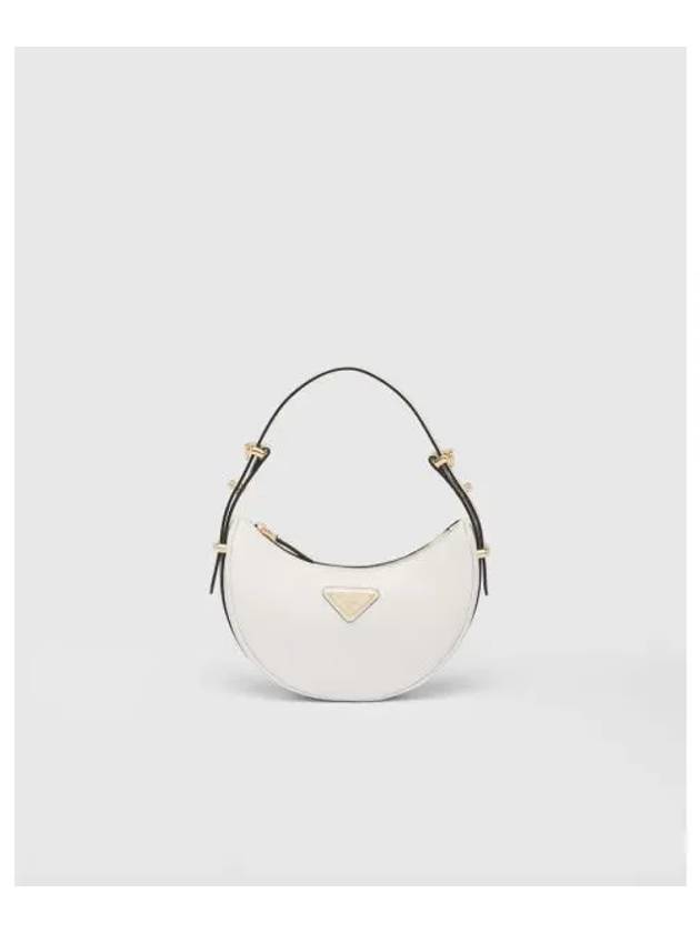 Arqué Leather Mini Shoulder Bag White - PRADA - BALAAN 2