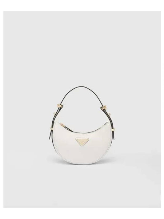 Arqué Leather Mini Shoulder Bag White - PRADA - BALAAN 2