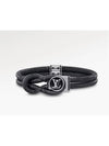 Loop It Monogram Bracelet Silver Black - LOUIS VUITTON - BALAAN 2