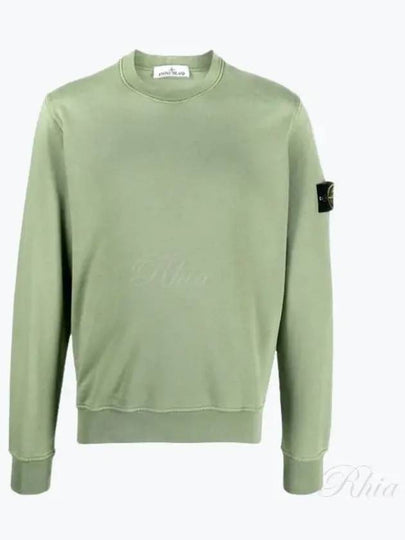 Wappen Patch Crew Neck Sweatshirt Light Green - STONE ISLAND - BALAAN 2