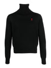 Turtleneck FKS411KN0025001 Black - AMI - BALAAN 1