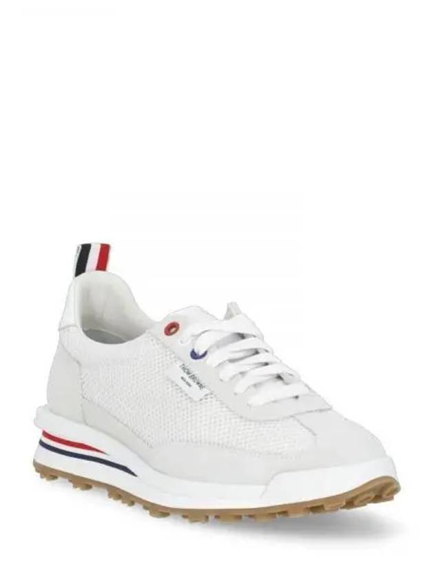 Thom Women Browne Nylon Tech Runner Low Top Sneakers Grey White - THOM BROWNE - BALAAN 2