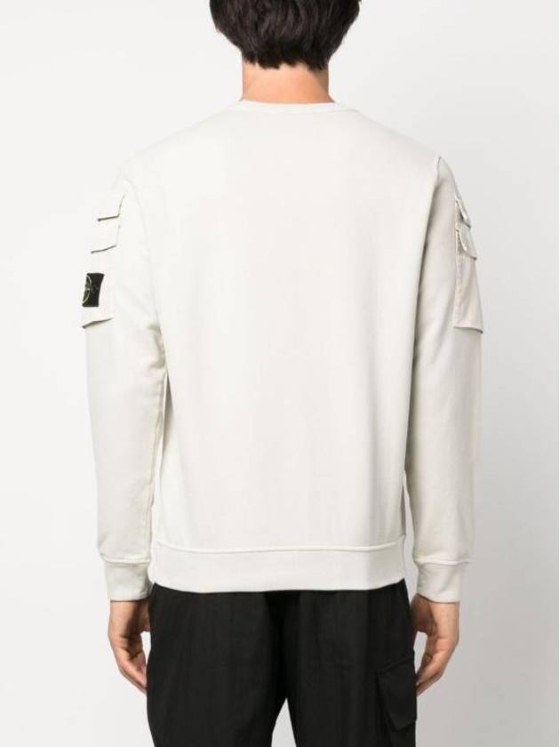 Men's Wappen Patch Cargo Pocket Sweatshirt Plaster - STONE ISLAND - BALAAN 4