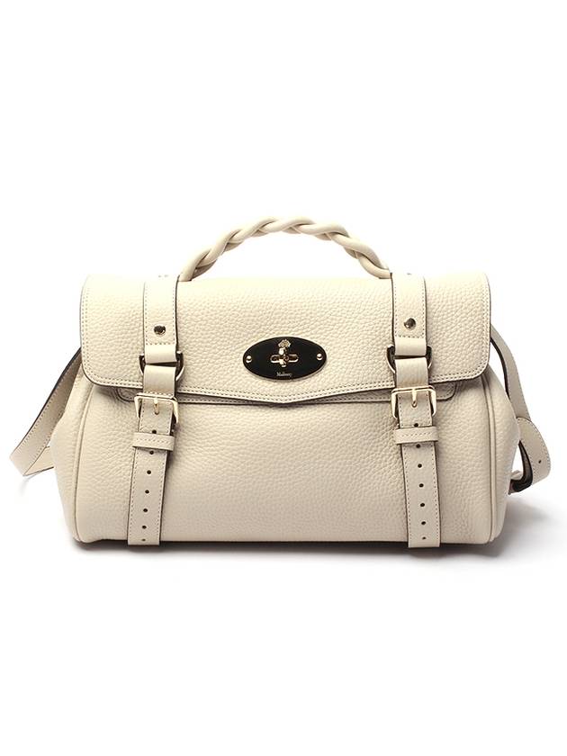 Alexa Medium Heavy Grain Tote Bag Beige - MULBERRY - BALAAN 2