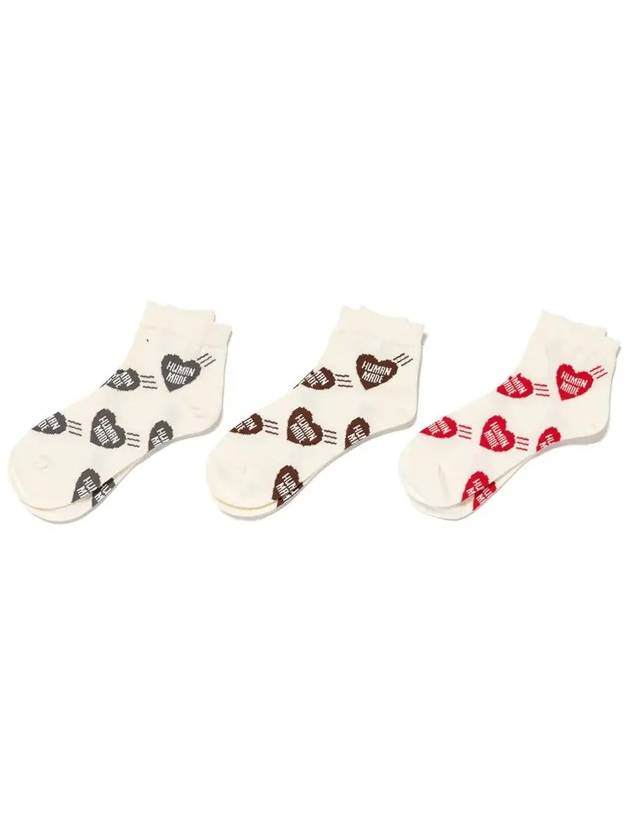 Heart Short Socks Brown HM28GD063 - HUMAN MADE - BALAAN 3