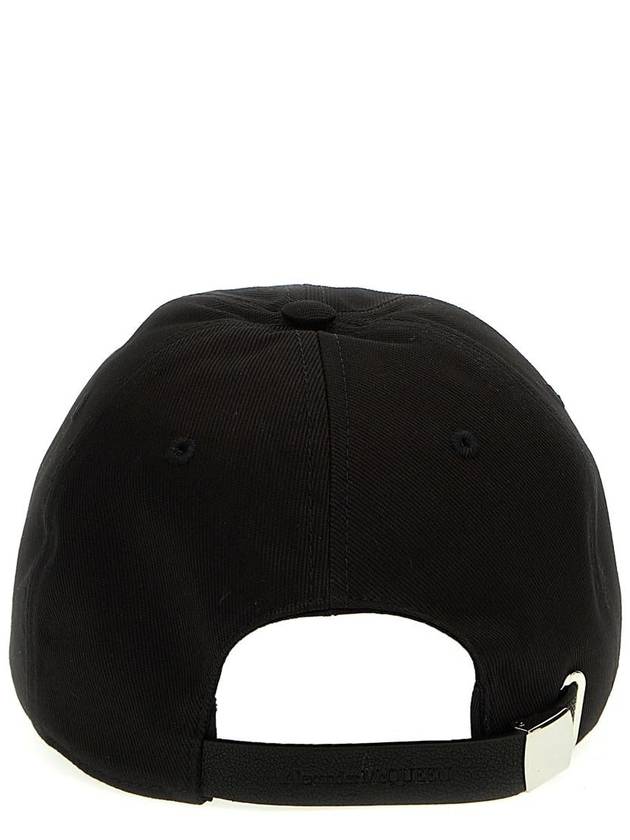 Signature Embroidered Logo Ball Cap Green Black - ALEXANDER MCQUEEN - BALAAN 4