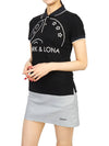 Golf New Skull Selen MLW 3A AP01 BLACK Women s Collar Short Sleeve T Shirt Regular Fit - MARK & LONA - BALAAN 6