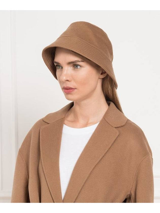 22FW MAX MARA APINA Virgin Wool Bucket Hat Camel 57 58 - S MAX MARA - BALAAN 1