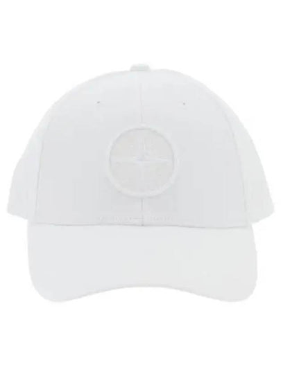 6 Panel Ball Cap White - STONE ISLAND - BALAAN 2