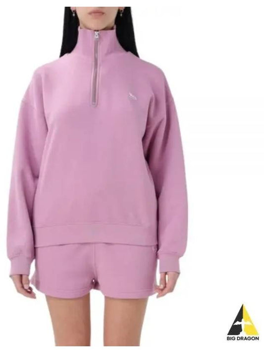 Baby Fox Half Zip Up Sweatshirt Pink - MAISON KITSUNE - BALAAN 2