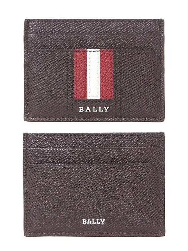 Signature Stripe Card Wallet Brown - BALLY - BALAAN 2