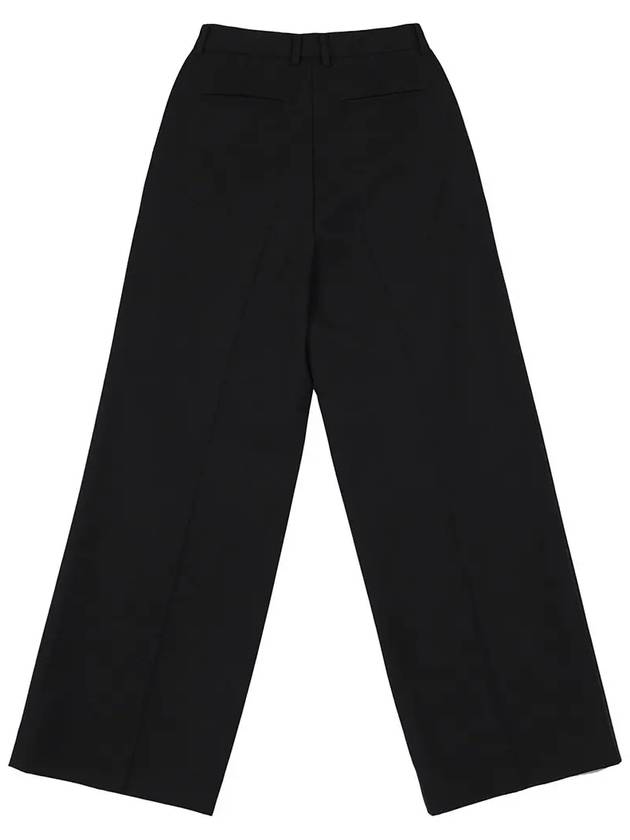 Classic onetuck maxi wide slacks_black - HARDCORE HAPPINESS - BALAAN 3