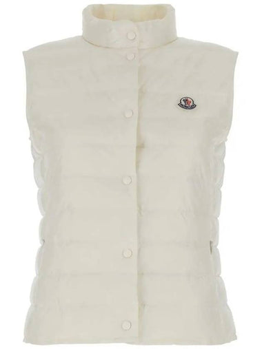 LIANE logo patch padded vest white 1A102 00 53048 034 - MONCLER - BALAAN 1