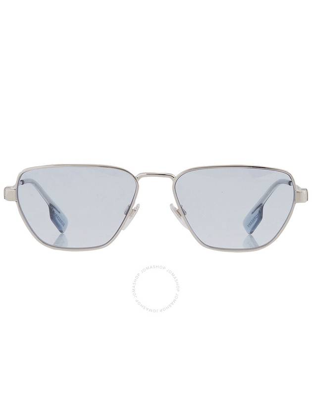 Burberry Light Blue Irregular Men's Sunglasses BE3146 100572 56 - BURBERRY - BALAAN 1