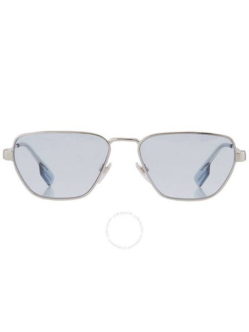 Burberry Light Blue Irregular Men's Sunglasses BE3146 100572 56 - BURBERRY - BALAAN 1