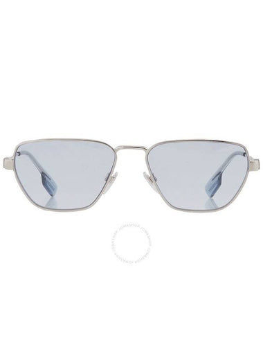 Burberry Light Blue Irregular Men's Sunglasses BE3146 100572 56 - BURBERRY - BALAAN 1