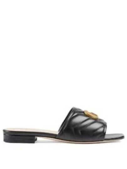 Double G Matelasse Slippers Black - GUCCI - BALAAN 2