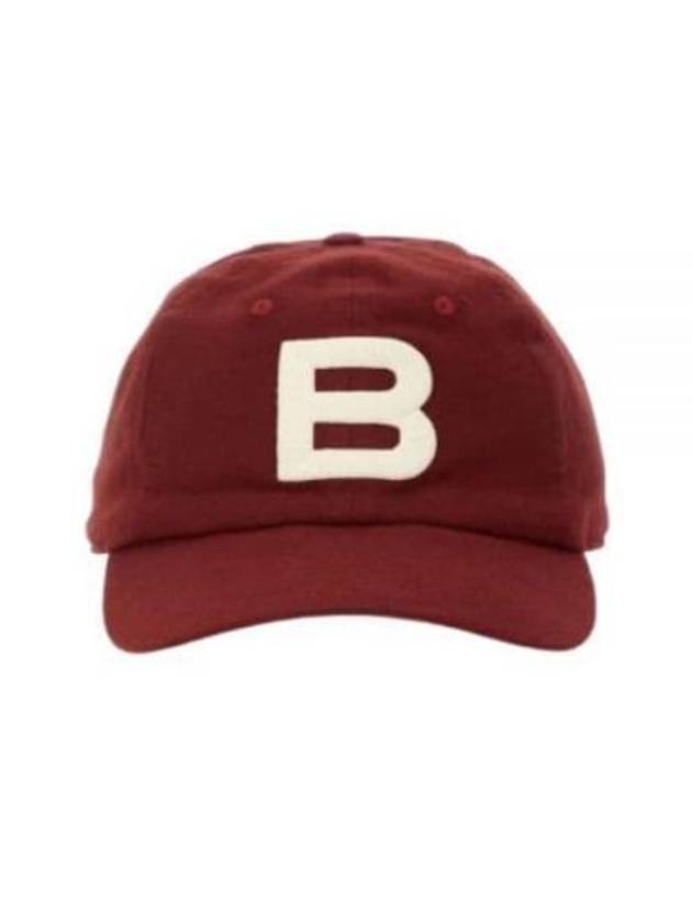 Logo Cotton Ball Cap Burgundy - BALLY - BALAAN 2