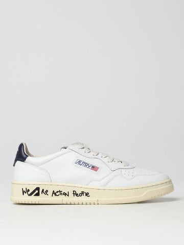 Men's Medalist Leather Low Top Sneakers White - AUTRY - BALAAN 1