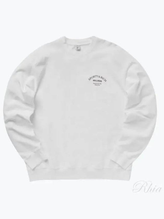 Studio Crew Neck Cotton Sweatshirt White - SPORTY & RICH - BALAAN 2