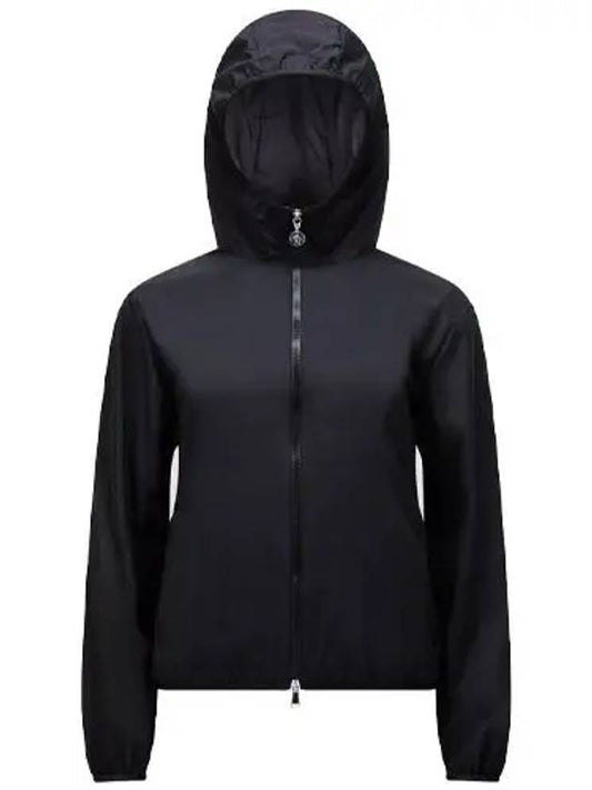 Fegeo Logo Patch Zip Up Hoodie Black - MONCLER - BALAAN 2