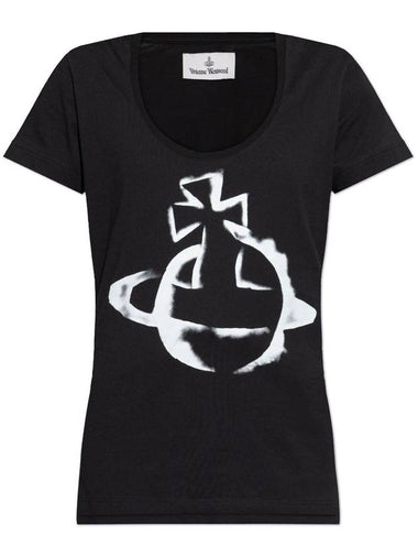 Vivienne Westwood T-shirts and Polos Black - VIVIENNE WESTWOOD - BALAAN 1