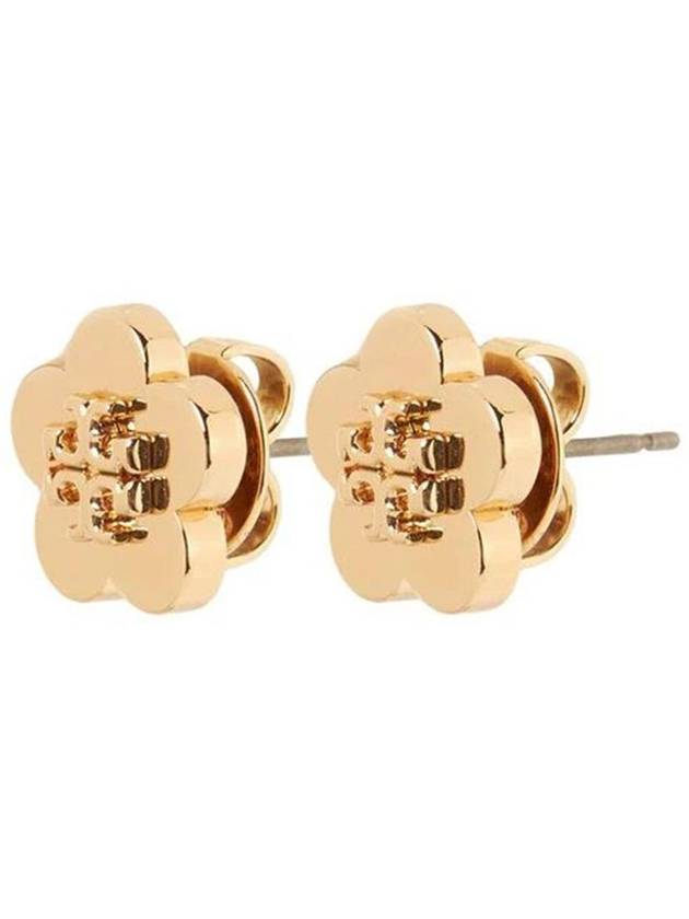 Kira Flower Stud Earring Gold - TORY BURCH - BALAAN 3