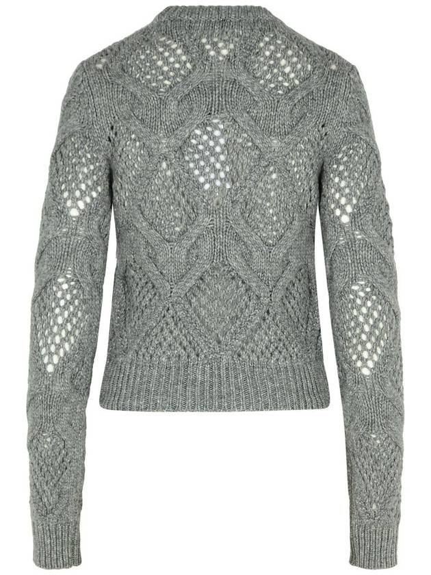 Sportmax 'Narvel' Grey Wool Blend Sweater - MAX MARA SPORTMAX - BALAAN 3