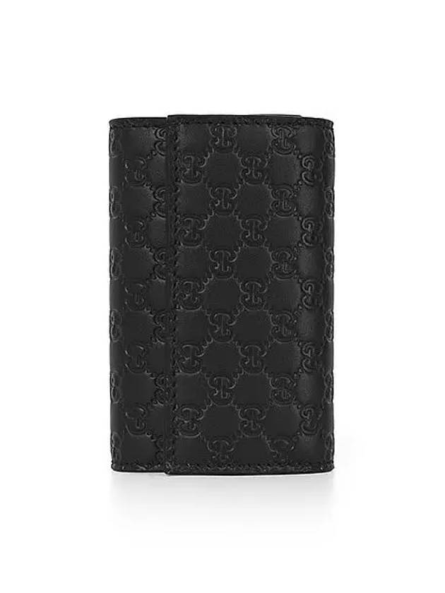 Microssima GG Bifold Silver Key Holder Black - GUCCI - BALAAN 3