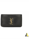 Calypso Zipped Card Wallet Black - SAINT LAURENT - BALAAN 2