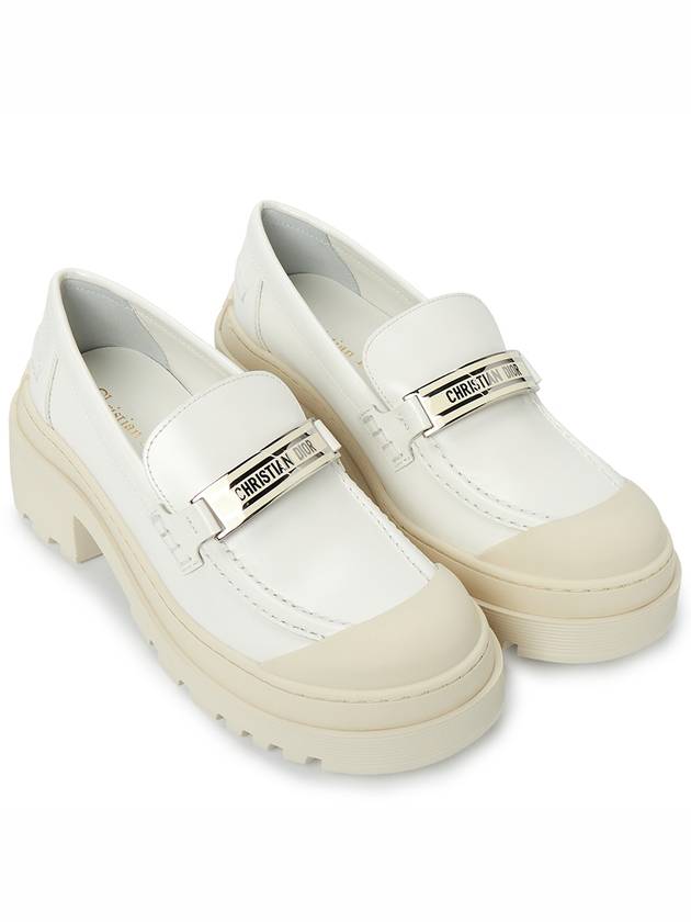 Women's Cord Loafers White - DIOR - BALAAN.