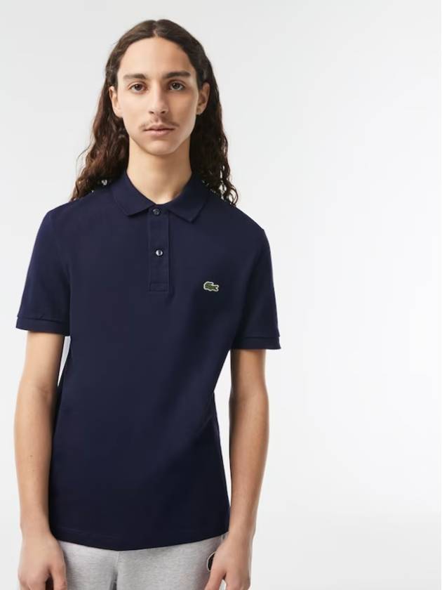 4012 Short Sleeve Polo Slim Fit Navy - LACOSTE - BALAAN 1