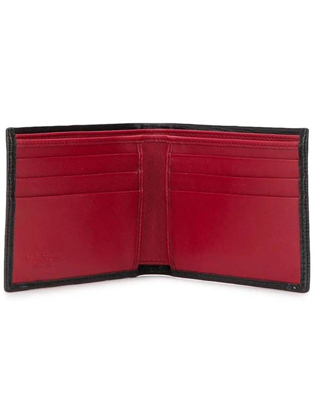 Gancini Half Wallet Black - SALVATORE FERRAGAMO - BALAAN 5