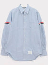 Armband Oxford Long Sleeve Shirt Light Blue - THOM BROWNE - BALAAN 4