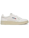 Medalist Goatskin Low Top Sneakers White - AUTRY - BALAAN 3