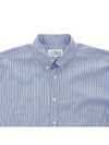 Oxford Long Sleeve Shirt Blue - MAISON MARGIELA - BALAAN 4