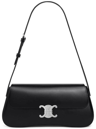 Medium Calfskin Shoulder Bag Black - CELINE - BALAAN 2