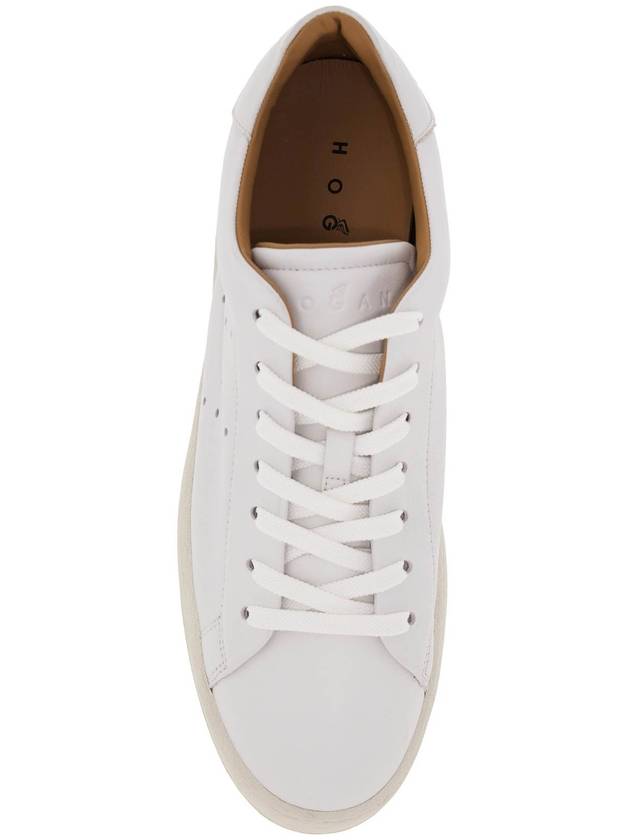 Hogan H672 Smooth Leather Low Top Sneakers White - HOGAN - BALAAN 3