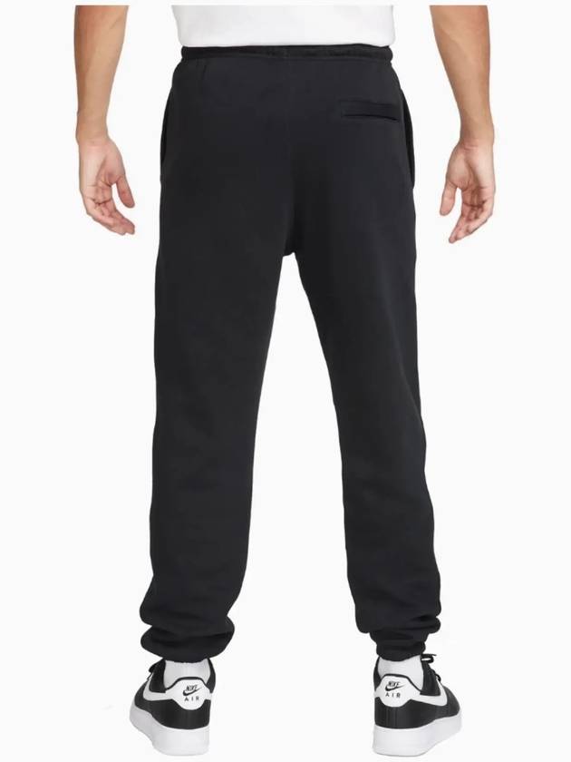 Men's Club Fleece Cuffed Trousers Track Pans Black - NIKE - BALAAN 3