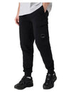 Diagonal Raised Fleece Cargo Track Pants Black - CP COMPANY - BALAAN 6